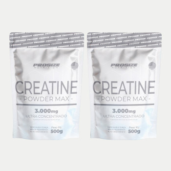 2 Creatinas Monohidratada 500g - Refil
