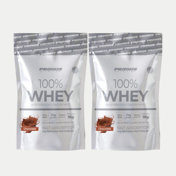 2 Whey Protein Concentrado 100% 1Kg