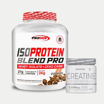 Iso Protein Blend Pro 2Kg - Cookies + Creatina 300g