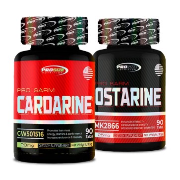Combo: Ostarine 25mg + Cardarine 20mg - Pro Size Nutrition