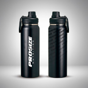 Garrafa Térmica 850ml - Preta - Prosize Nutrition