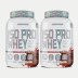 2 Whey Protein Isolado Iso Pro Whey 1Kg